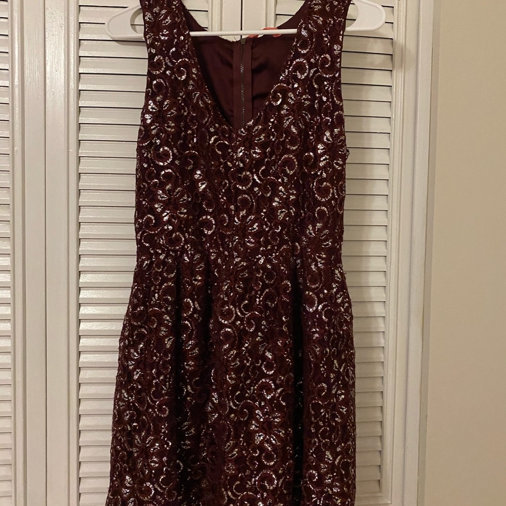 Francesca's red party dress